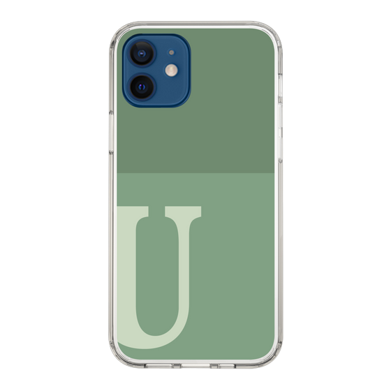 Slim Protection Case［ Original - initial two tone - U green ］