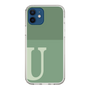 Slim Protection Case［ Original - initial two tone - U green ］
