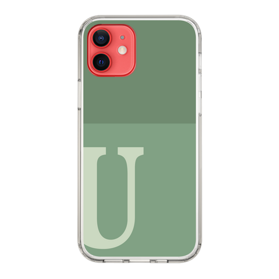 Slim Protection Case［ Original - initial two tone - U green ］