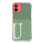 Slim Protection Case［ Original - initial two tone - U green ］