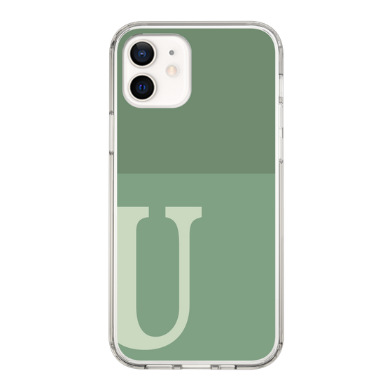 Slim Protection Case［ Original - initial two tone - U green ］