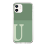 Slim Protection Case［ Original - initial two tone - U green ］