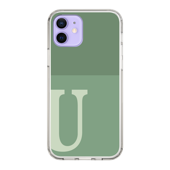 Slim Protection Case［ Original - initial two tone - U green ］
