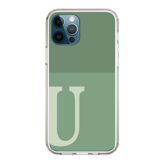 Slim Protection Case［ Original - initial two tone - U green ］