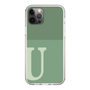 Slim Protection Case［ Original - initial two tone - U green ］