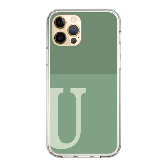 Slim Protection Case［ Original - initial two tone - U green ］