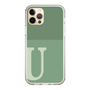 Slim Protection Case［ Original - initial two tone - U green ］