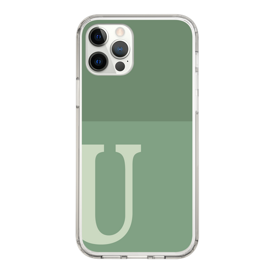 Slim Protection Case［ Original - initial two tone - U green ］