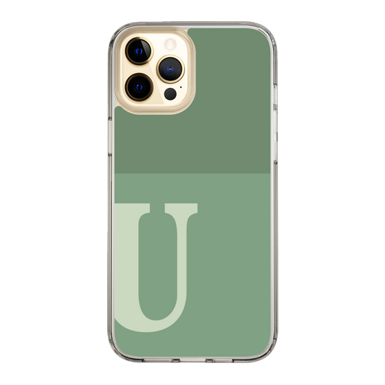 Slim Protection Case［ Original - initial two tone - U green ］