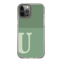 Slim Protection Case［ Original - initial two tone - U green ］