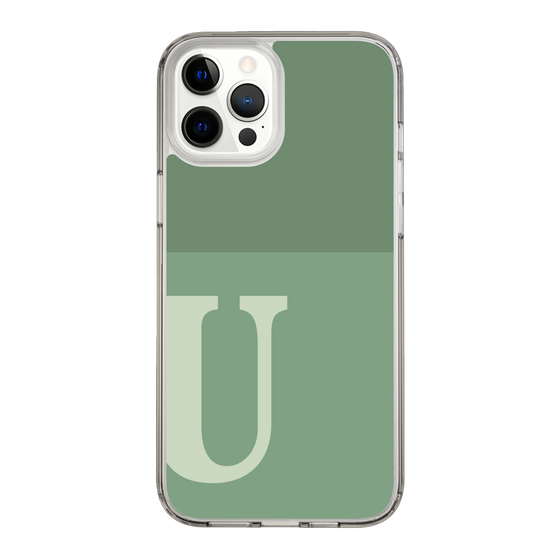 Slim Protection Case［ Original - initial two tone - U green ］