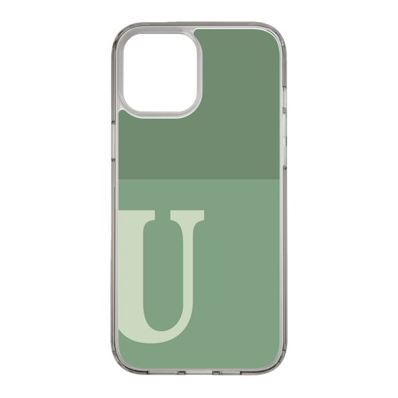 Slim Protection Case［ Original - initial two tone - U green ］