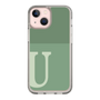 Slim Protection Case［ Original - initial two tone - U green ］