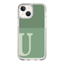 Slim Protection Case［ Original - initial two tone - U green ］