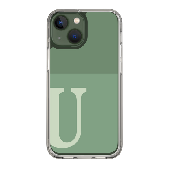 Slim Protection Case［ Original - initial two tone - U green ］