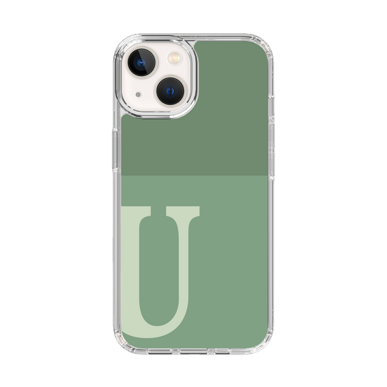 Slim Protection Case［ Original - initial two tone - U green ］