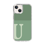 Slim Protection Case［ Original - initial two tone - U green ］