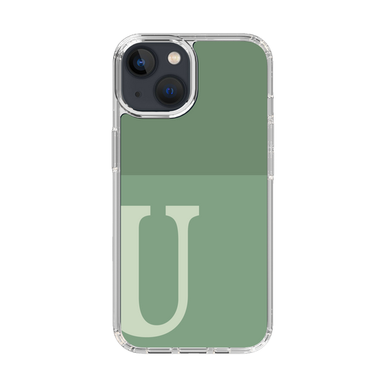 Slim Protection Case［ Original - initial two tone - U green ］