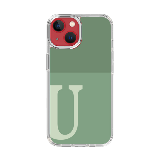 Slim Protection Case［ Original - initial two tone - U green ］