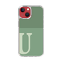 Slim Protection Case［ Original - initial two tone - U green ］