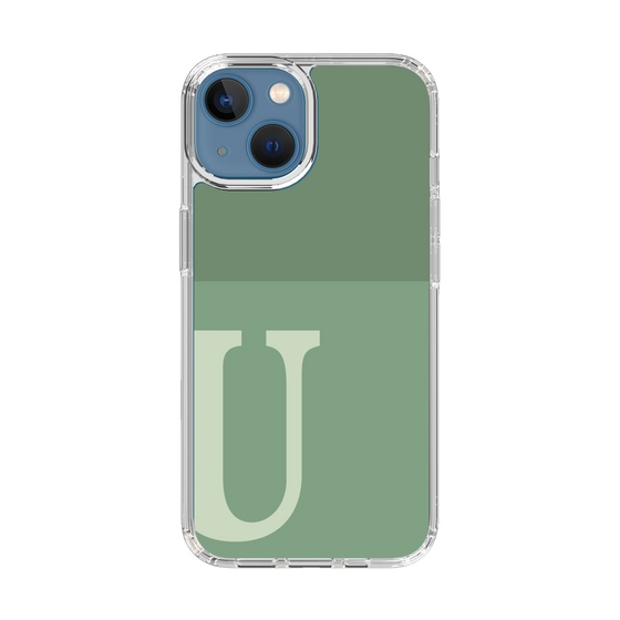 Slim Protection Case［ Original - initial two tone - U green ］