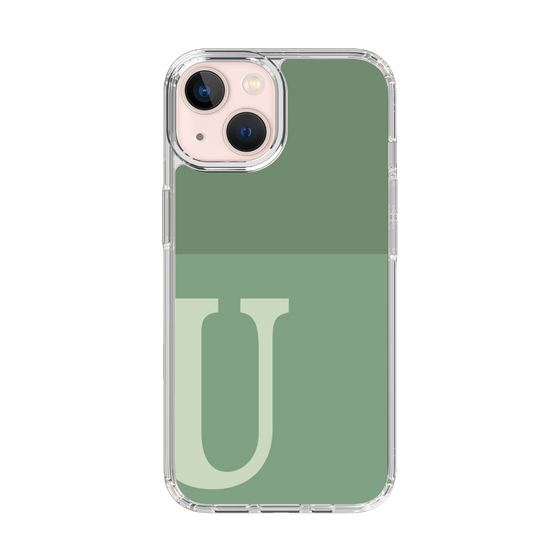 Slim Protection Case［ Original - initial two tone - U green ］