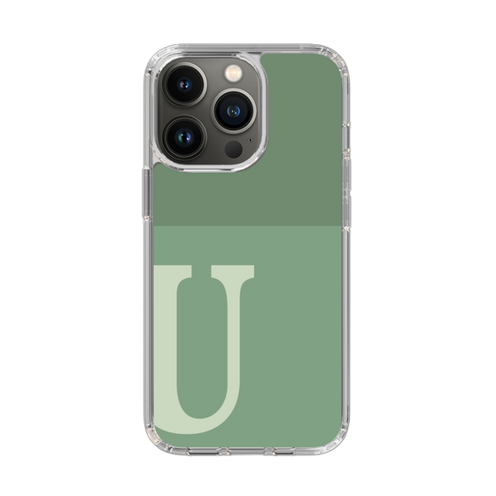 Slim Protection Case［ Original - initial two tone - U green ］