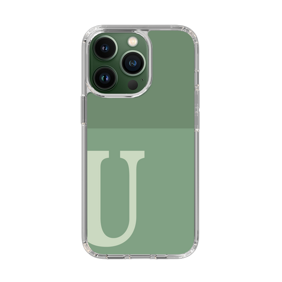 Slim Protection Case［ Original - initial two tone - U green ］
