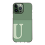Slim Protection Case［ Original - initial two tone - U green ］