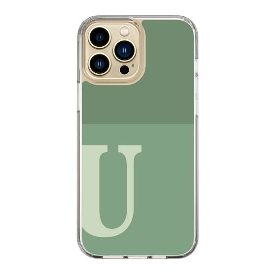 Slim Protection Case［ Original - initial two tone - U green ］