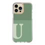 Slim Protection Case［ Original - initial two tone - U green ］