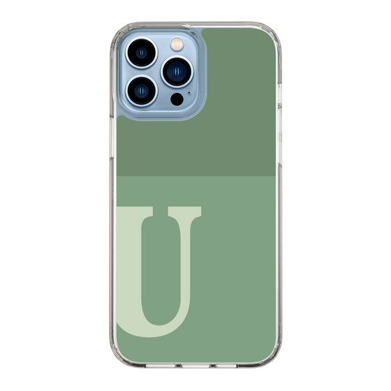 Slim Protection Case［ Original - initial two tone - U green ］
