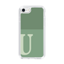 Slim Protection Case［ Original - initial two tone - U green ］