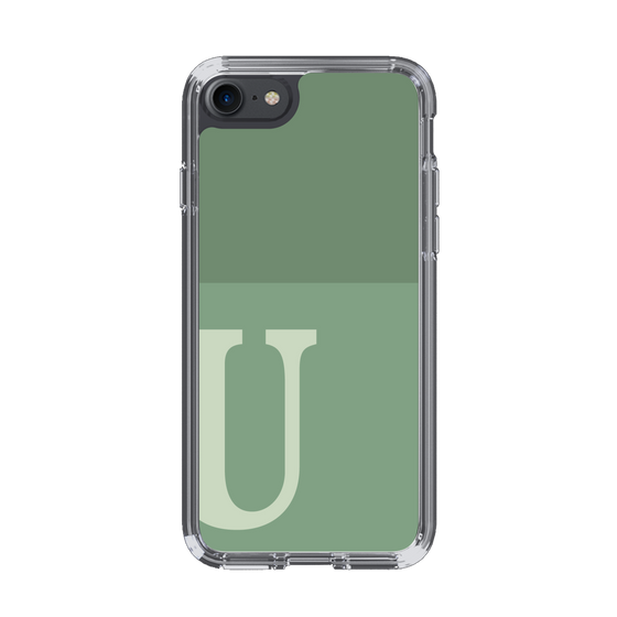 Slim Protection Case［ Original - initial two tone - U green ］
