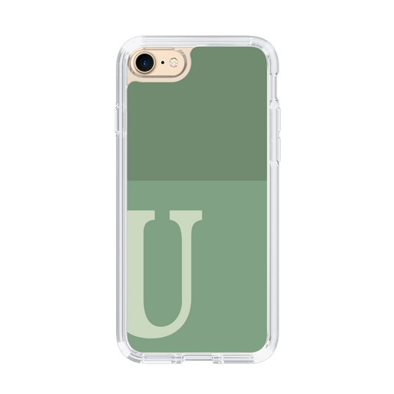 Slim Protection Case［ Original - initial two tone - U green ］