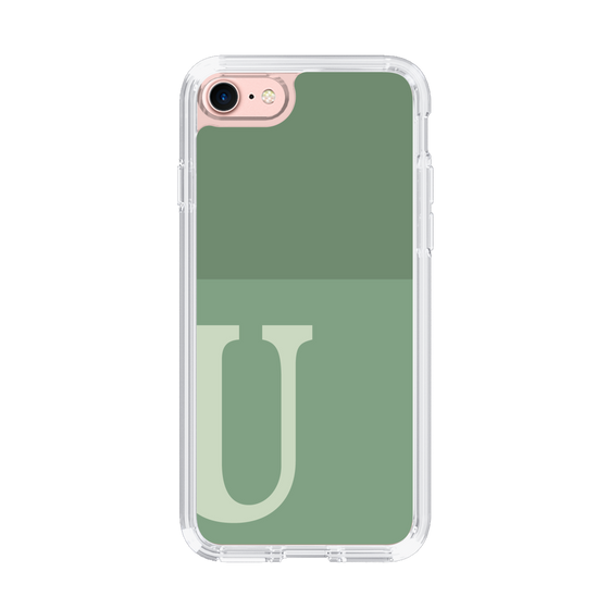 Slim Protection Case［ Original - initial two tone - U green ］