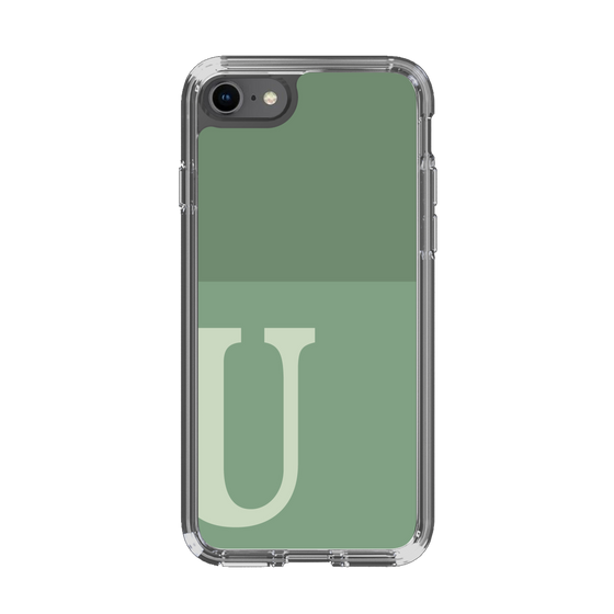 Slim Protection Case［ Original - initial two tone - U green ］