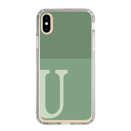Slim Protection Case［ Original - initial two tone - U green ］