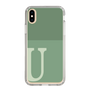 Slim Protection Case［ Original - initial two tone - U green ］
