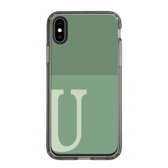 Slim Protection Case［ Original - initial two tone - U green ］