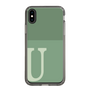 Slim Protection Case［ Original - initial two tone - U green ］