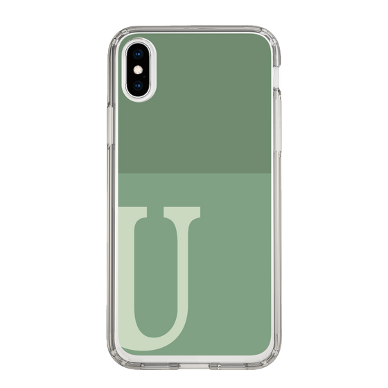Slim Protection Case［ Original - initial two tone - U green ］
