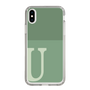 Slim Protection Case［ Original - initial two tone - U green ］