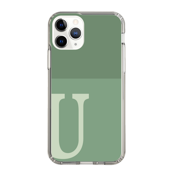 Slim Protection Case［ Original - initial two tone - U green ］