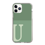 Slim Protection Case［ Original - initial two tone - U green ］