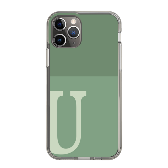 Slim Protection Case［ Original - initial two tone - U green ］
