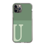 Slim Protection Case［ Original - initial two tone - U green ］