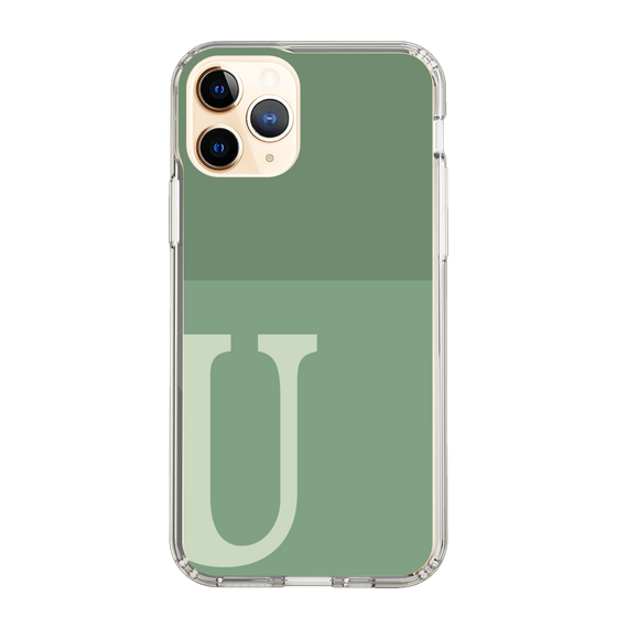 Slim Protection Case［ Original - initial two tone - U green ］