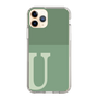 Slim Protection Case［ Original - initial two tone - U green ］