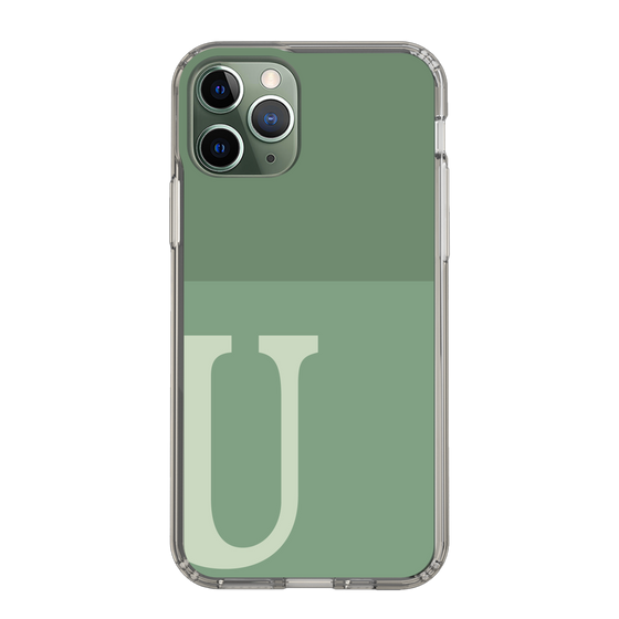 Slim Protection Case［ Original - initial two tone - U green ］